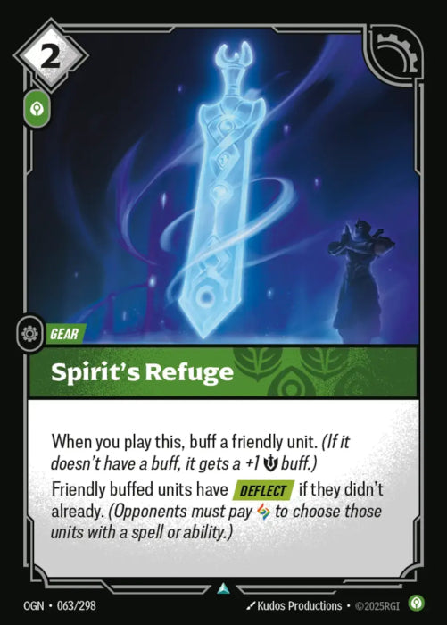 [ FOIL ] Spirit's Refuge  - 063/298 - FOIL Uncommon -  Riftbound - Origins