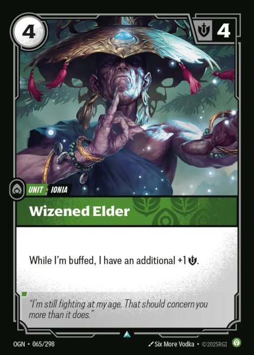 PLAYSET (3) 3x Wizened Elder  - 065/298 - Uncommon -  Riftbound - Origins