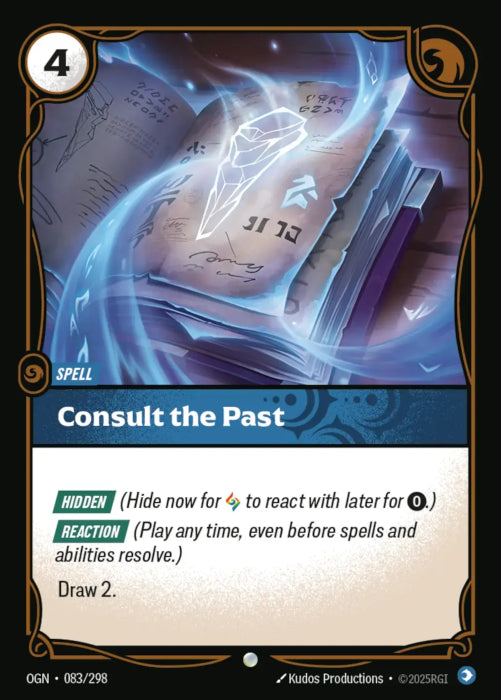 PLAYSET (3) 3x Consult the Past  - 083/298 - Common -  Riftbound - Origins