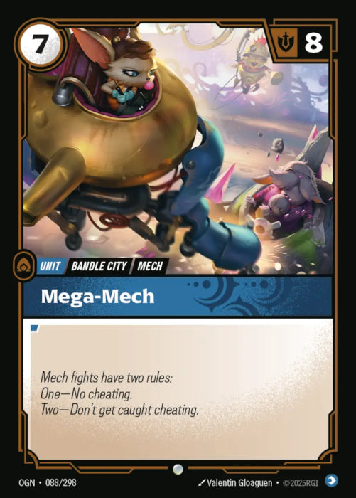 PLAYSET (3) 3x Mega-Mech  - 088/298 - Common -  Riftbound - Origins
