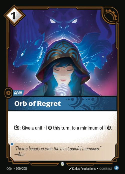 PLAYSET (3) 3x Orb of Regret  - 090/298 - Common -  Riftbound - Origins