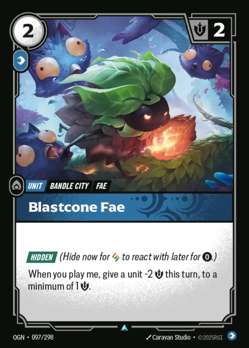 PLAYSET (3) 3x Blastcone Fae  - 097/298 - Uncommon -  Riftbound - Origins