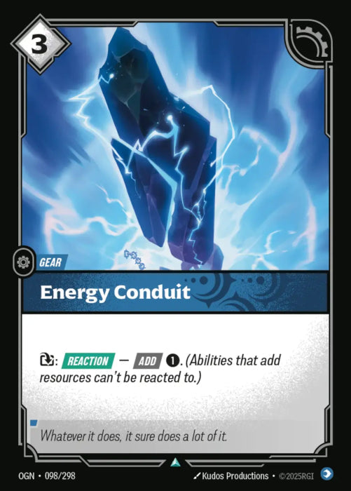 [ FOIL ] Energy Conduit  - 098/298 - FOIL Uncommon -  Riftbound - Origins