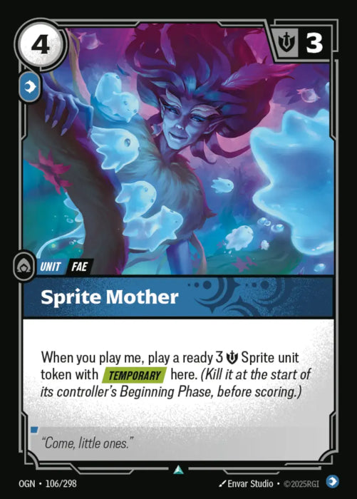 PLAYSET (3) 3x Sprite Mother  - 106/298 - Uncommon -  Riftbound - Origins