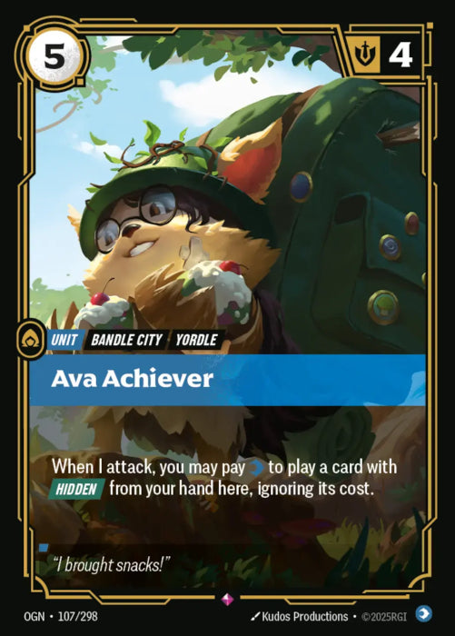 Ava Achiever  - 107/298 - Rare -  Riftbound - Origins