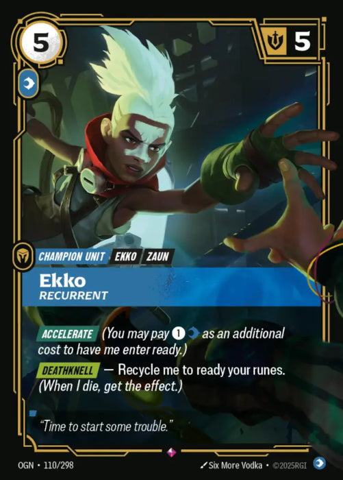 Ekko - Recurrent  - 110/298 - Rare -  Riftbound - Origins