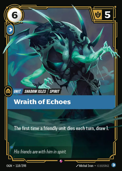 Wraith of Echoes  - 118/298 - Rare -  Riftbound - Origins