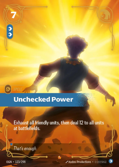 Unchecked Power  - 123/298 - Epic -  Riftbound - Origins