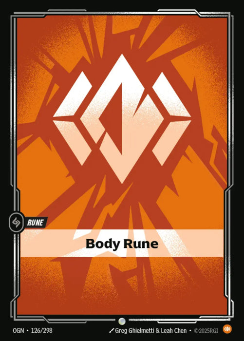 PLAYSET (3) 3x Body Rune  - 126/298 - Common -  Riftbound - Origins