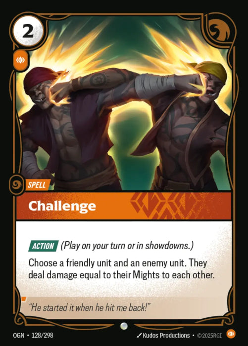 PLAYSET (3) 3x Challenge  - 128/298 - Common -  Riftbound - Origins