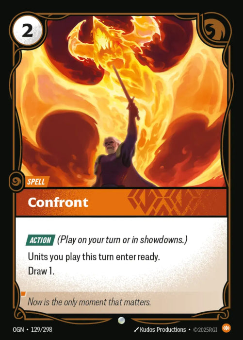 PLAYSET (3) 3x Confront  - 129/298 - Common -  Riftbound - Origins