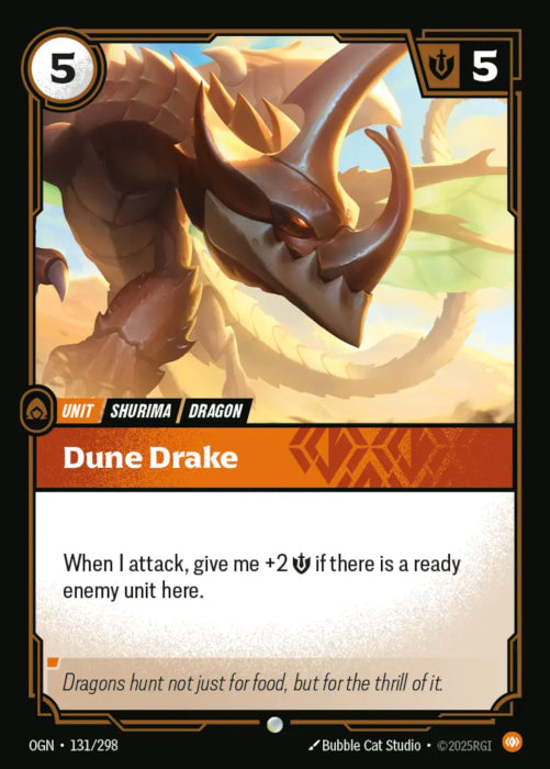PLAYSET (3) 3x Dune Drake  - 131/298 - Common -  Riftbound - Origins