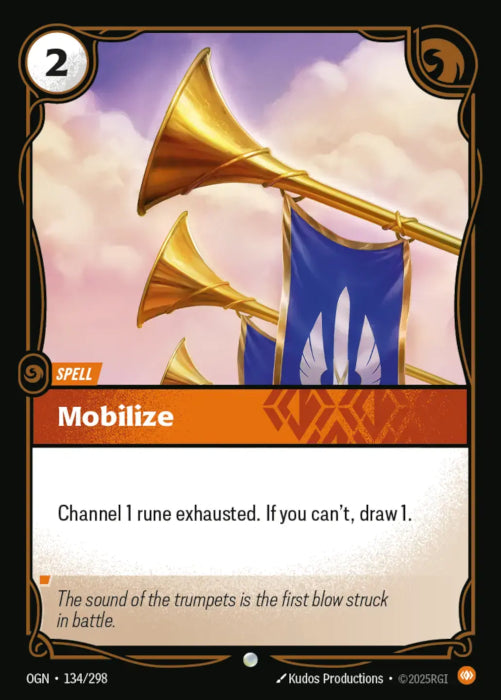 PLAYSET (3) 3x Mobilize  - 134/298 - Common -  Riftbound - Origins