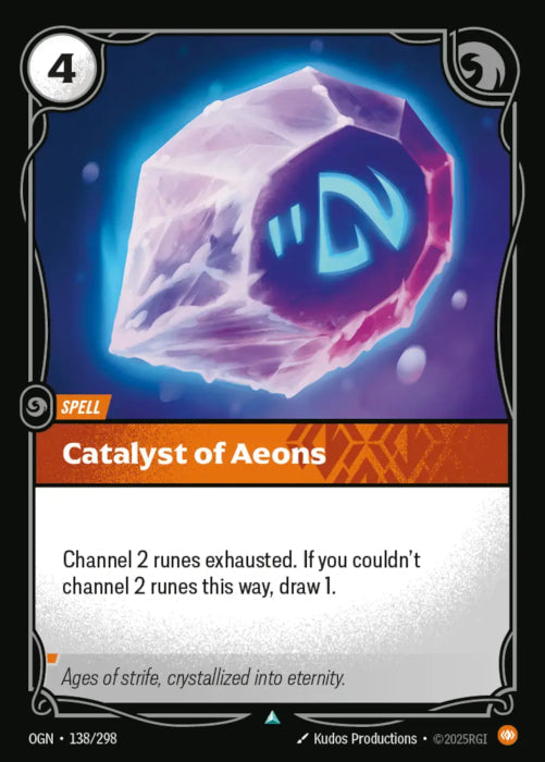 [ FOIL ] Catalyst of Aeons  - 138/298 - FOIL Uncommon -  Riftbound - Origins