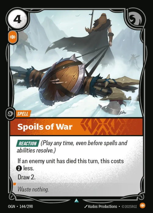 PLAYSET (3) 3x Spoils of War  - 144/298 - Uncommon -  Riftbound - Origins