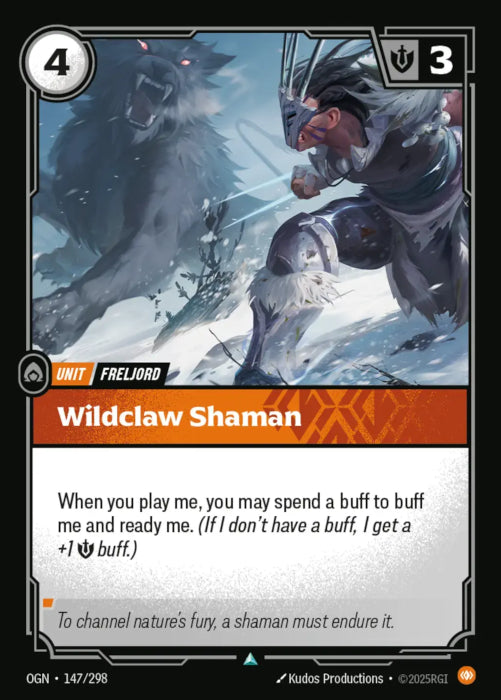 PLAYSET (3) 3x Wildclaw Shaman  - 147/298 - Uncommon -  Riftbound - Origins