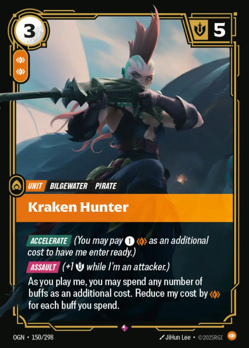 Kraken Hunter  - 150/298 - Rare -  Riftbound - Origins