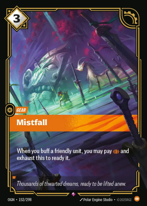 Mistfall  - 152/298 - Rare -  Riftbound - Origins