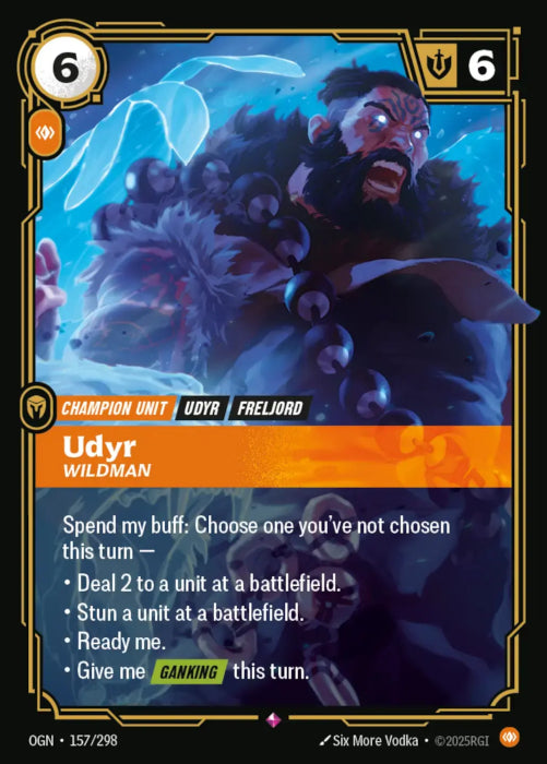 Udyr - Wildman  - 157/298 - Rare -  Riftbound - Origins