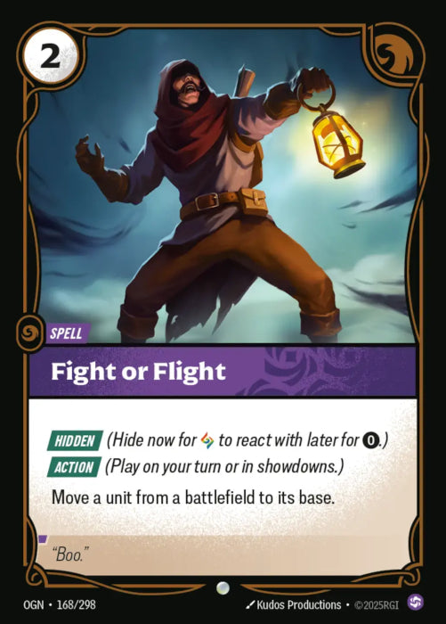 PLAYSET (3) 3x Fight or Flight  - 168/298 - Common -  Riftbound - Origins