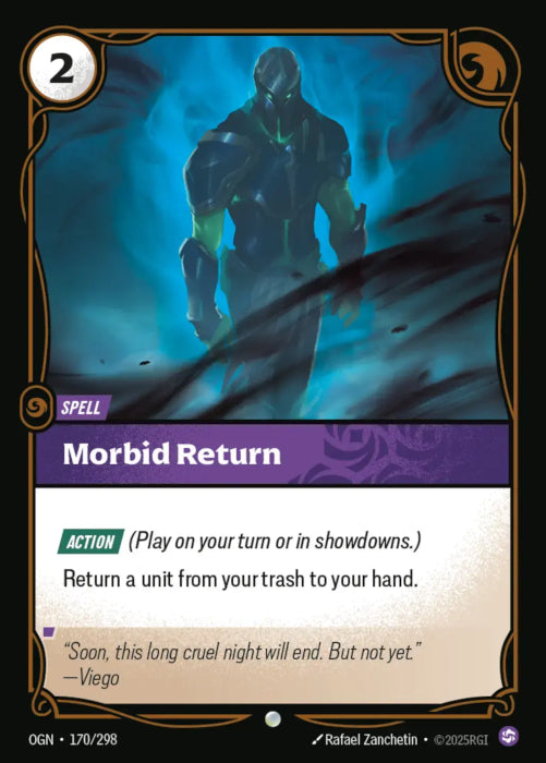 PLAYSET (3) 3x Morbid Return  - 170/298 - Common -  Riftbound - Origins