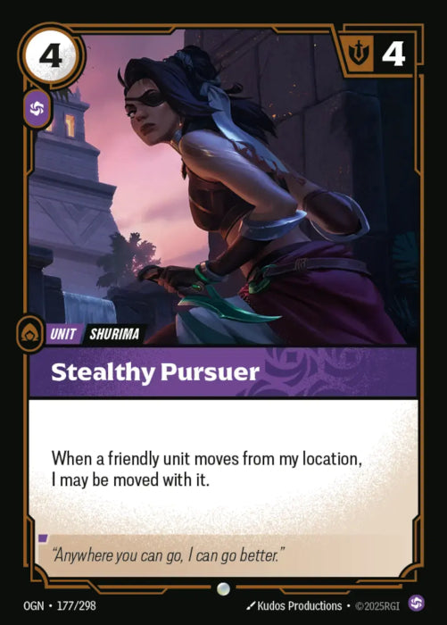 PLAYSET (3) 3x Stealthy Pursuer  - 177/298 - Common -  Riftbound - Origins