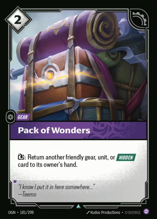 [ FOIL ] Pack of Wonders  - 181/298 - FOIL Uncommon -  Riftbound - Origins