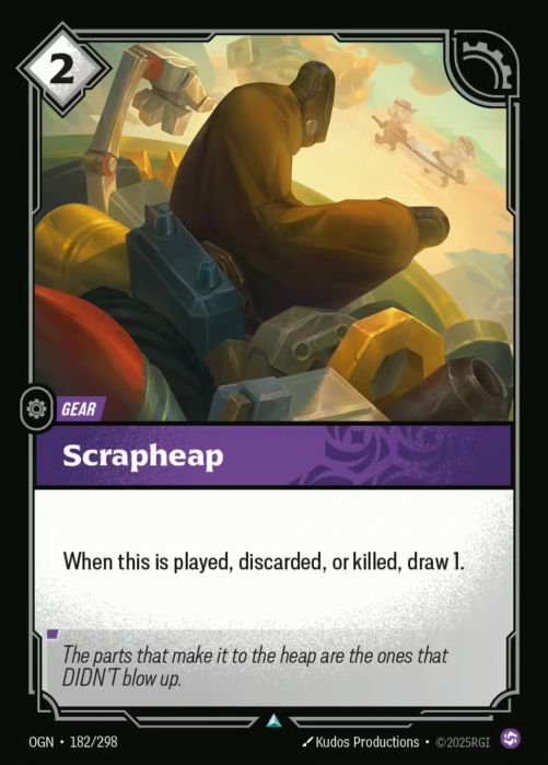 PLAYSET (3) 3x Scrapheap  - 182/298 - Uncommon -  Riftbound - Origins