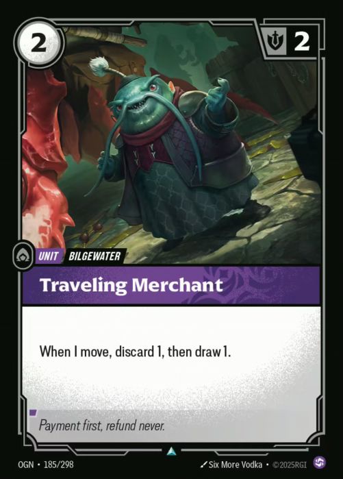 [ FOIL ] Traveling Merchant  - 185/298 - FOIL Uncommon -  Riftbound - Origins