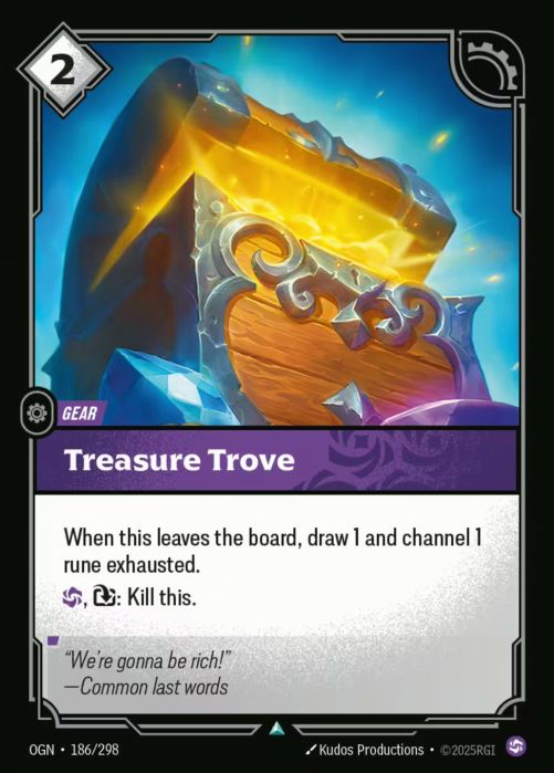 [ FOIL ] Treasure Trove  - 186/298 - FOIL Uncommon -  Riftbound - Origins