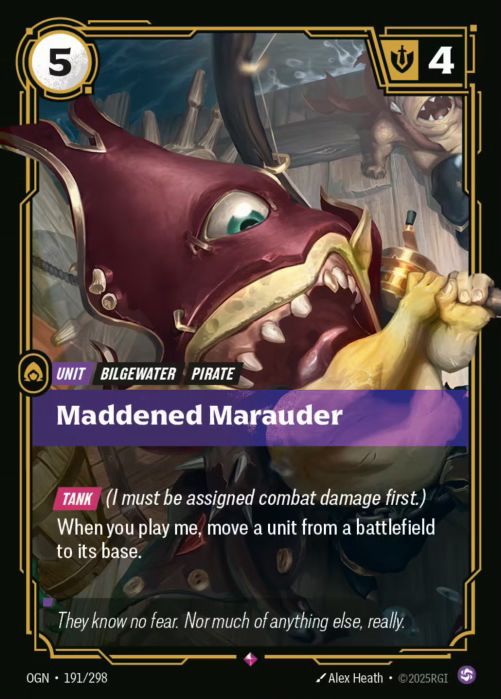 Maddened Marauder  - 191/298 - Rare -  Riftbound - Origins