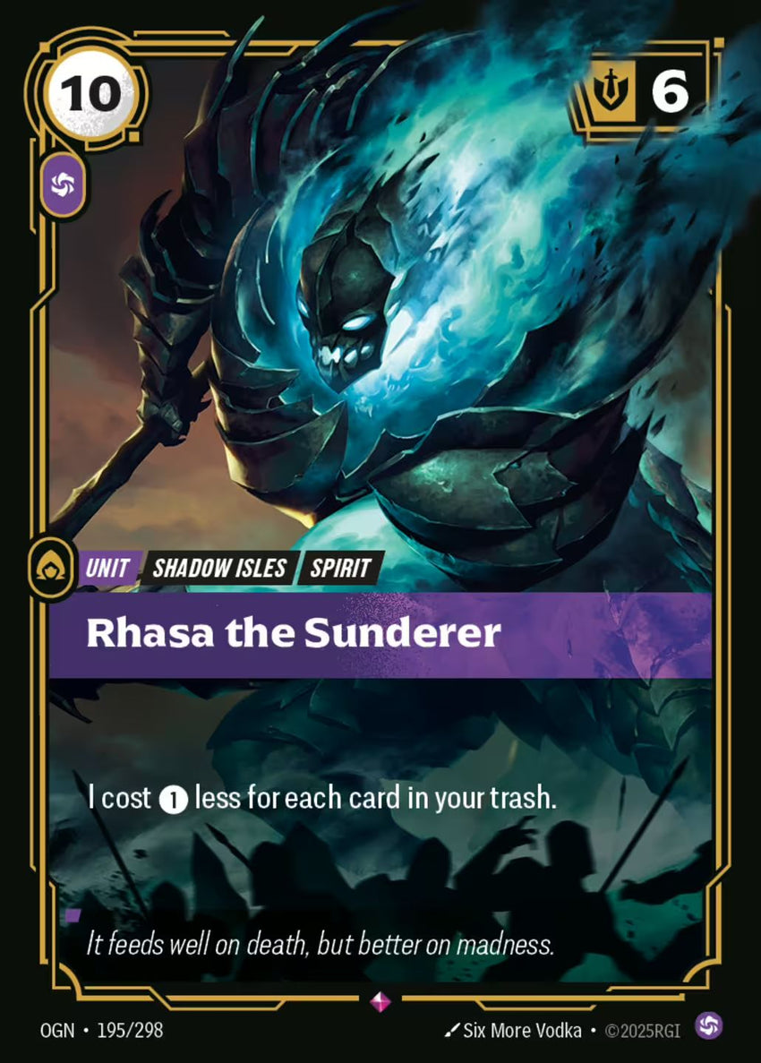 Rhasa the Sunderer  - 195/298 - Rare -  Riftbound - Origins