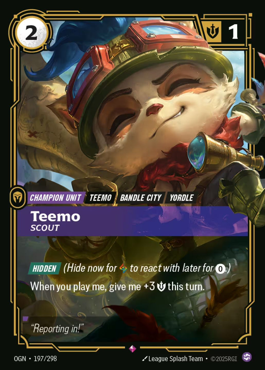Teemo - Scout (197) - 197/298 - Rare -  Riftbound - Origins