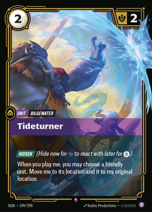 Tideturner  - 199/298 - Rare -  Riftbound - Origins