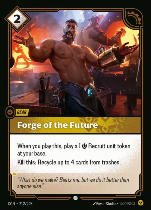 PLAYSET (3) 3x Forge of the Future  - 212/298 - Common -  Riftbound - Origins