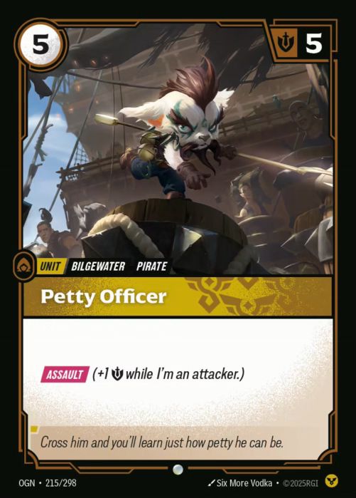PLAYSET (3) 3x Petty Officer  - 215/298 - Common -  Riftbound - Origins
