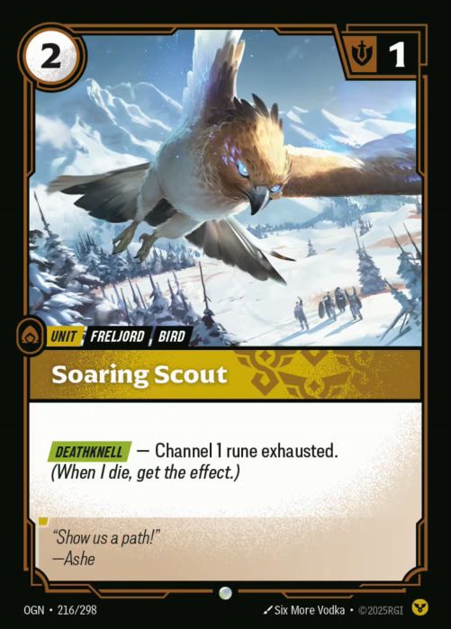 PLAYSET (3) 3x Soaring Scout  - 216/298 - Common -  Riftbound - Origins