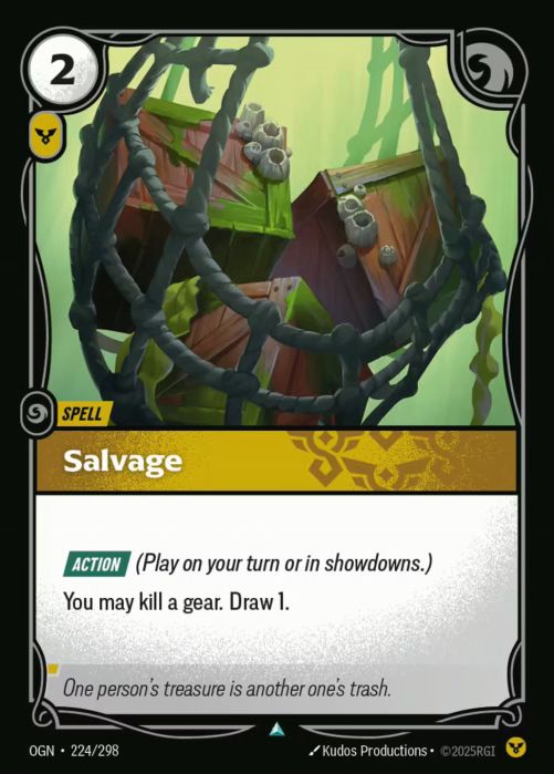 [ FOIL ] Salvage  - 224/298 - FOIL Uncommon -  Riftbound - Origins