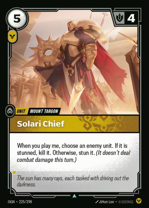 PLAYSET (3) 3x Solari Chief  - 225/298 - Uncommon -  Riftbound - Origins