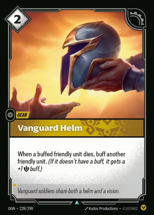 [ FOIL ] Vanguard Helm  - 228/298 - FOIL Uncommon -  Riftbound - Origins