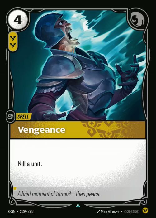 [ FOIL ] Vengeance  - 229/298 - FOIL Uncommon -  Riftbound - Origins