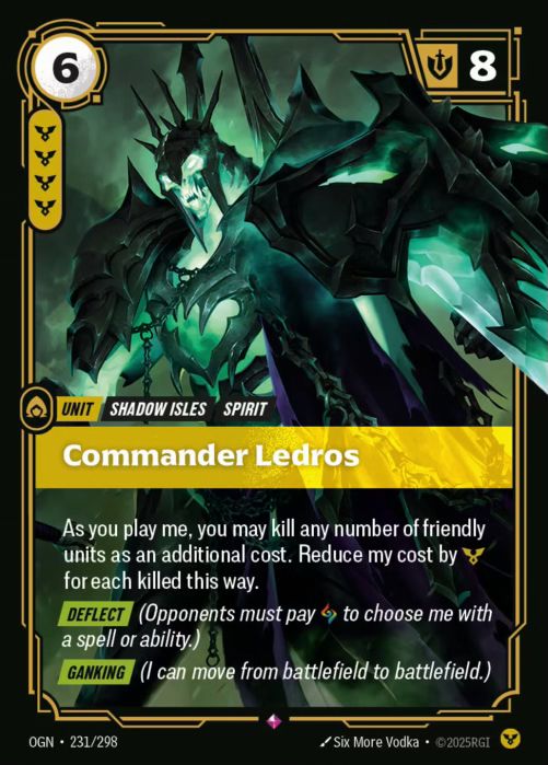 Commander Ledros  - 231/298 - Rare -  Riftbound - Origins
