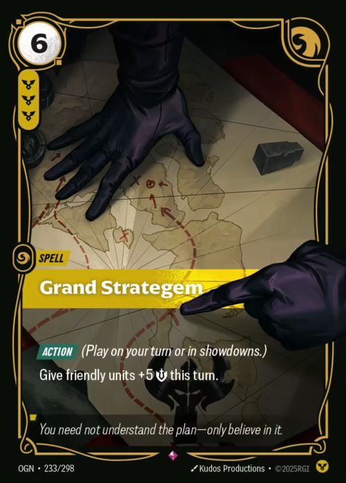 Grand Strategem  - 233/298 - Rare -  Riftbound - Origins