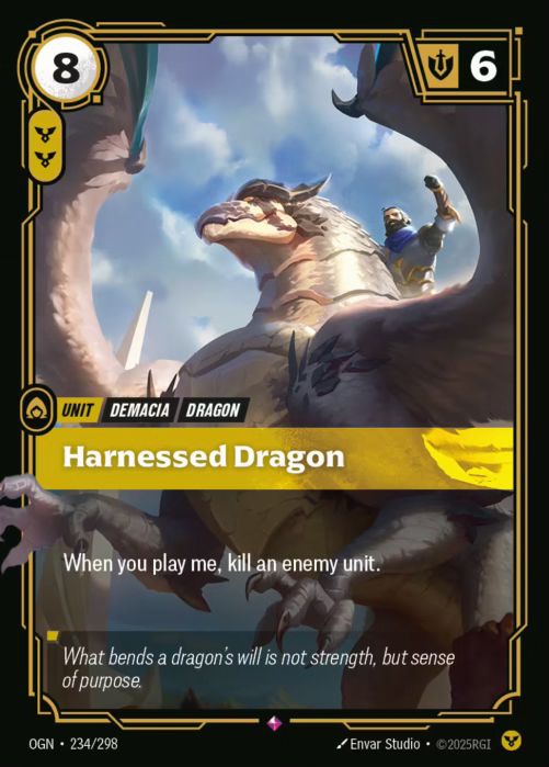 Harnessed Dragon - 234/298 - Rare - Riftbound - Origins – Cherry ...