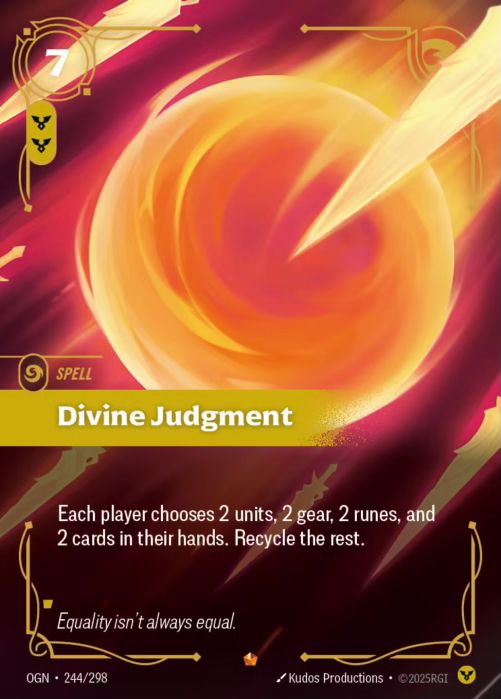 Divine Judgment  - 244/298 - Epic -  Riftbound - Origins