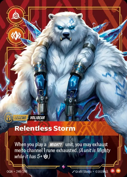 Volibear - Relentless Storm (249) - 249/298 - Rare -  Riftbound - Origins