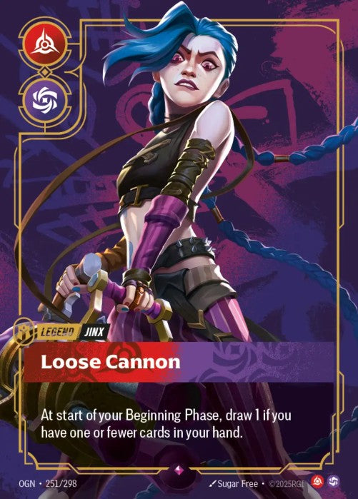 Jinx - Loose Cannon (251) - 251/298 - Rare -  Riftbound - Origins