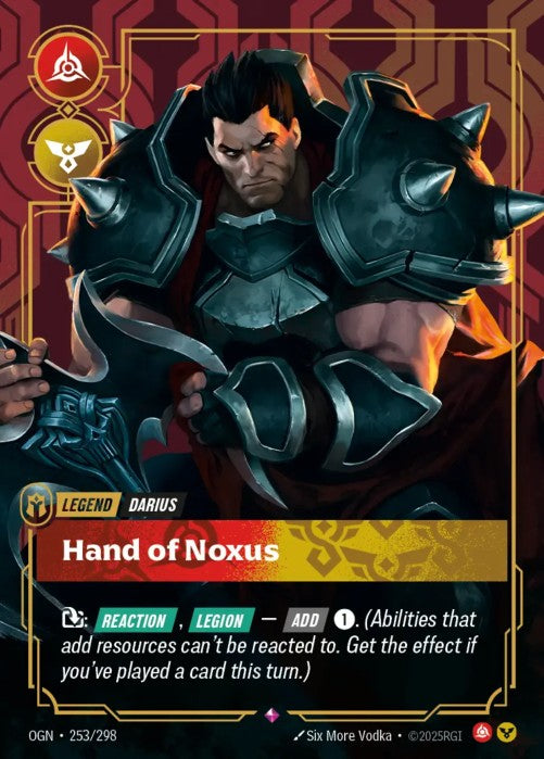 Darius - Hand of Noxus (253) - 253/298 - Rare -  Riftbound - Origins