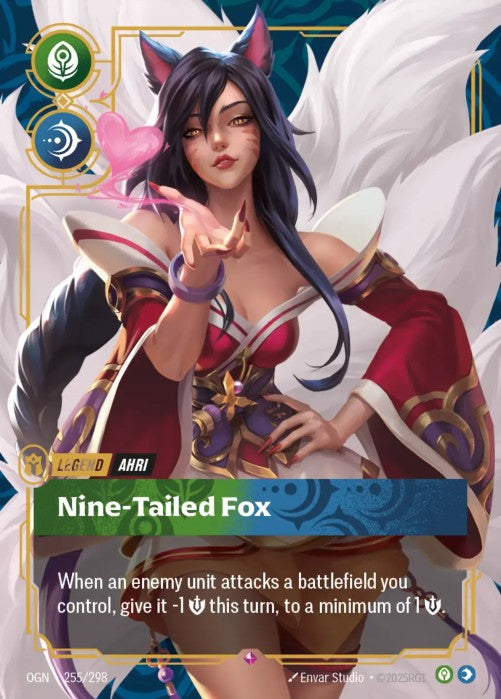 Ahri - Nine-Tailed Fox (255) - 255/298 - Rare -  Riftbound - Origins