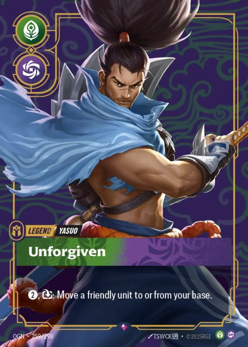 Yasuo - Unforgiven (259) - 259/298 - Rare -  Riftbound - Origins